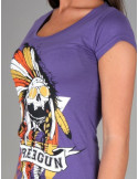 Freegun - T-shirt Femme Indian Purple